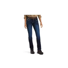 Ariat Womens Rebar Perfect Rise Work Flex Riveter Slim Leg Jean Frances