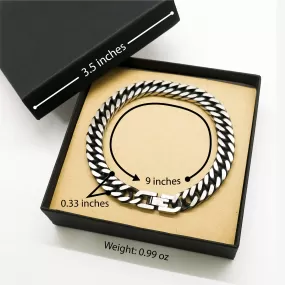 Badass Analyst Gifts, I'm Analyst not a magician, Sarcastic Cuban Link Chain Bracelet for Analyst Birthday Christmas for  Men, Women, Friends, Coworkers