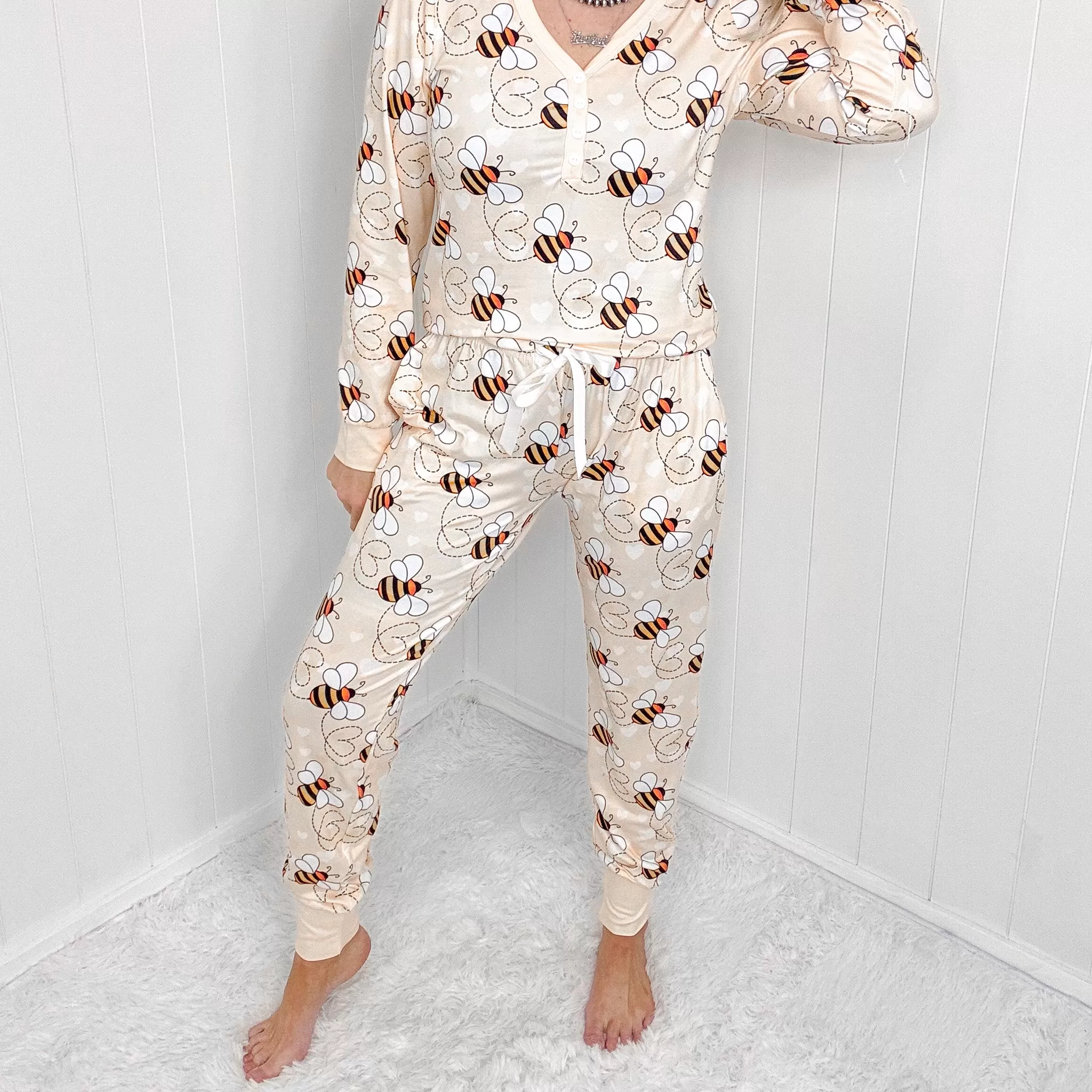 Bee-Loved Dreamwear Long Sleeve Pajama Set