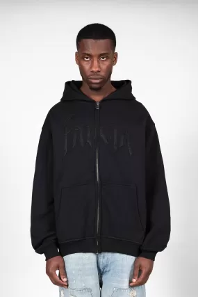 BOLT FLEECE BLACK FRONTZIP