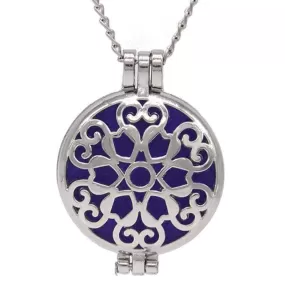 Cornered Heart Aroma Diffuser Necklace