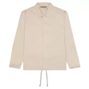 Essentials Lined Coaches Jacket - Egg Shell