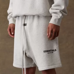 FEAR OF GOD Essentials Felt Logo Sweat Shorts Light Oatmeal