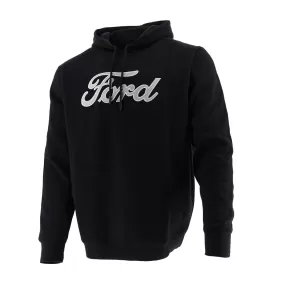 Ford Men's Script Embroidered Hooded Pullover Fleece