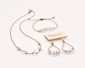 Herkimer Diamond Drop - Earrings, Bracelets   a Necklace! All Limited.