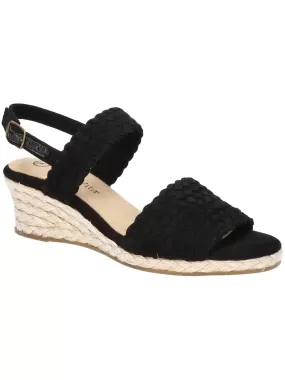 MARIELLA Womens Faux Suede Wedge Sandals