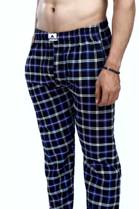 Navy Blue Check Pajama - Unisex