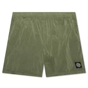 Nylon Metal Shorts - Sage