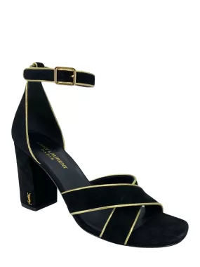 Saint Laurent Babies Suede Ankle Strap Sandals Size 8