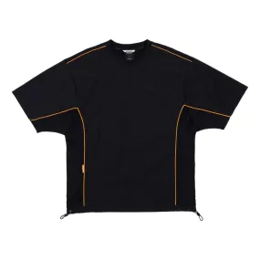 TEAMJOINED JOINED URBAN PANELED EXTRA-OVERSIZED JERSEY-BLACK/ORANGE