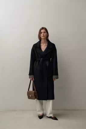 THE LONDON COAT - NAVY