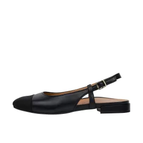 Vionic Womens Petaluma Slingback Flat Black