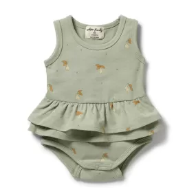 Wilson & Frenchy - Organic Ruffle Bodysuit - Perfect Pears