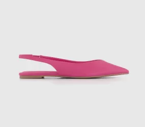 Womens Office Fling Pointed Sling Backs Pink